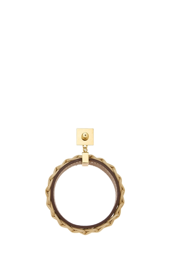 Beige Wicker Loop Medor Picnic Earrings, , large image number 1