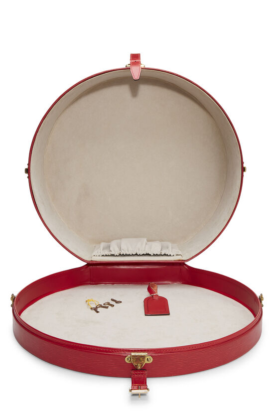 Louis Vuitton Boite Chapeaux 50 Hat Box Red Epi Leather Luggage