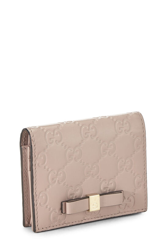 Pink Guccissima Compact Wallet, , large image number 1
