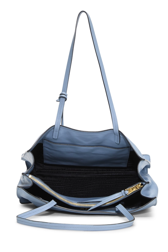 Blue Calfskin Leather Etiquette Bag, , large image number 5