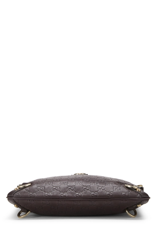 Brown Guccissima D-Ring Abbey Messenger, , large image number 4