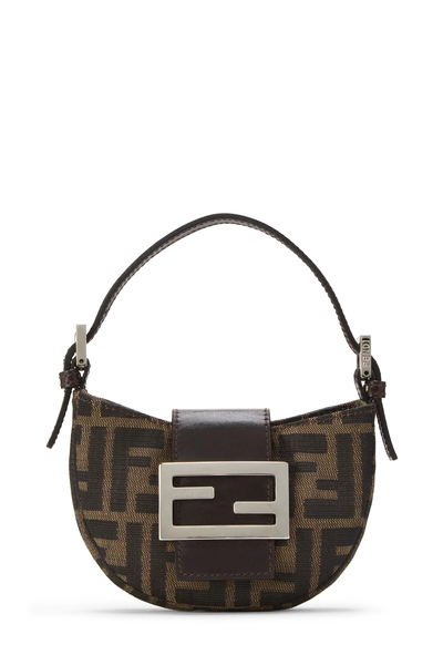 Fendi Brown Zucca Canvas Croissant Mini — photo 1
