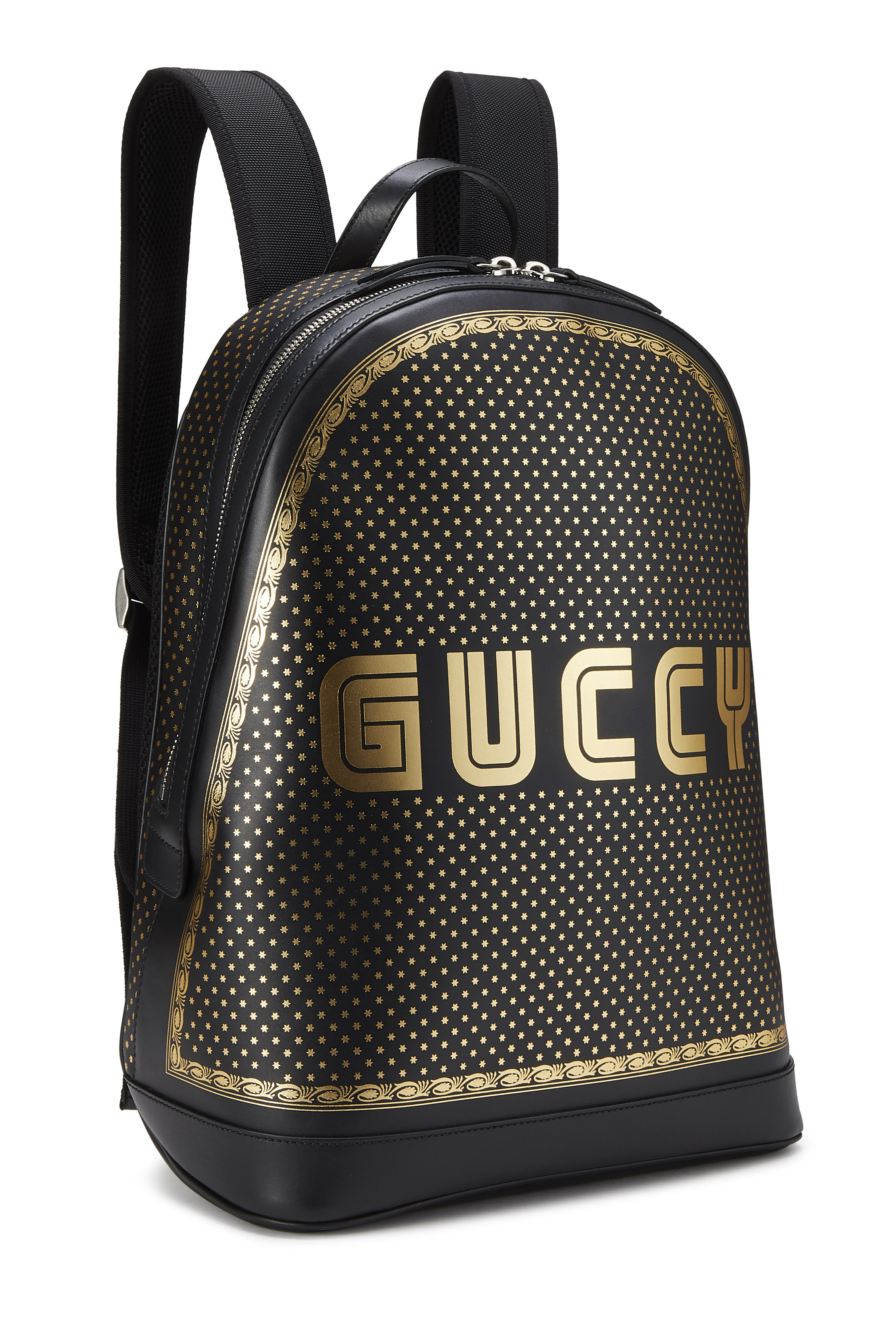 gucci gold backpack