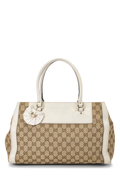 Gucci White Original GG Canvas Trophy Handbag — photo 1