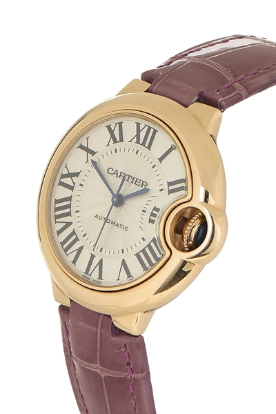 Rose Gold Balloon Bleu de Cartier Watch 33mm, , large