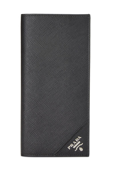 Black Saffiano Long Wallet