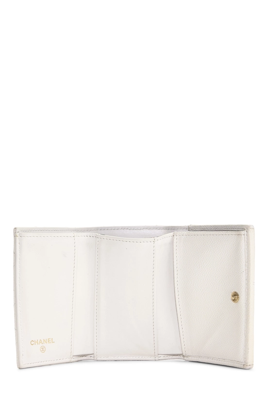 White Caviar Classic Flap Compact Wallet, , large image number 3