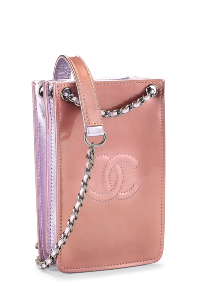 Pink Patent Leather Smartphone Holder, , large