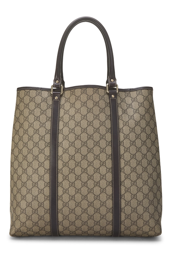 Brown GG Supreme Canvas Tote, , large image number 3