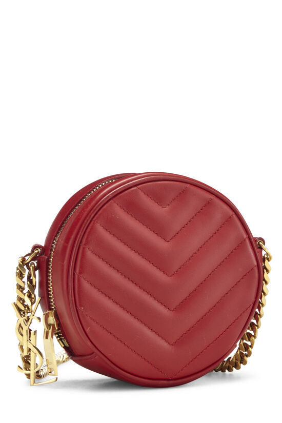 Red Chevron Calfskin Bubble Crossbody Small , , large image number 3