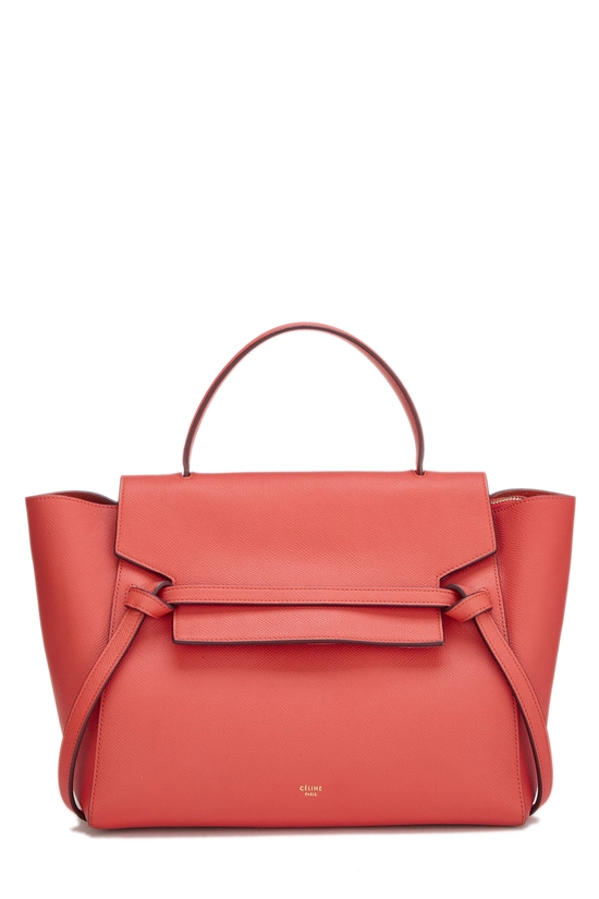 Red Grained Calfskin Belt Bag Mini, , large image number 0