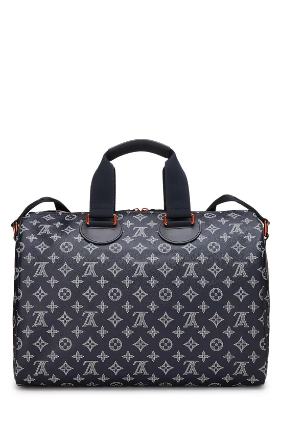 Kim Jones x Louis Vuitton Navy Monogram Upside Down Keepall Bandouliere 40, , large image number 3
