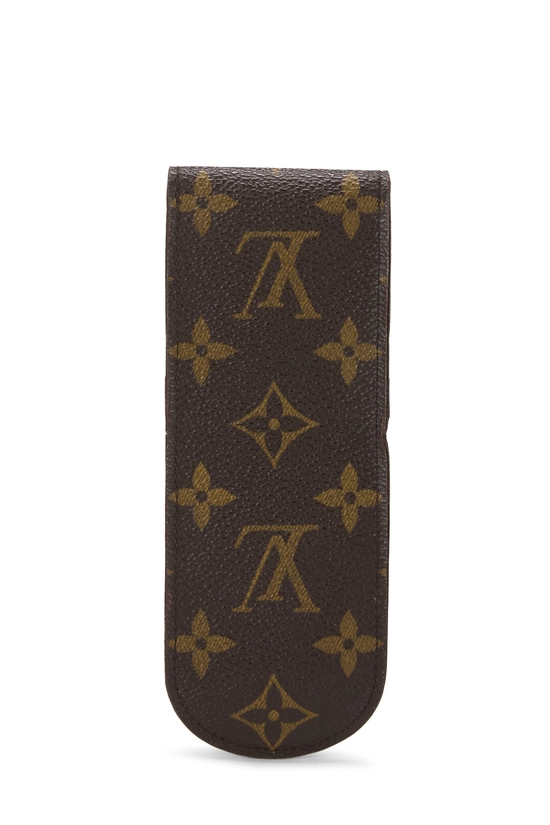 Brown Monogram Etui Stylos Pen Case, , large image number 2