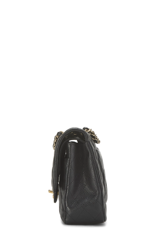 Black Quilted Caviar Classic Double Flap Medium, , large image number 2