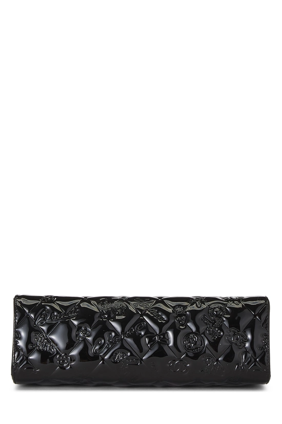 Black Patent Leather Lucky Charms Shoulder Bag Small, , large image number 4
