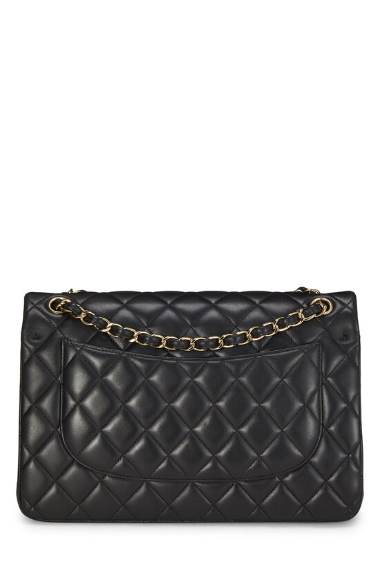 Black Quilted Lambskin Classic Double Flap Jumbo, , large image number 3