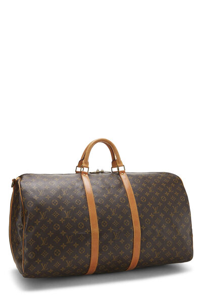 Monogram Canvas Keepall Bandouliere 60, , large