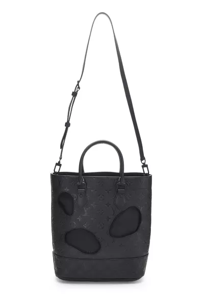 Louis Vuitton Comme des Garçons x Louis Vuitton Black Monogram Empreinte Bag with Holes PM — photo 2