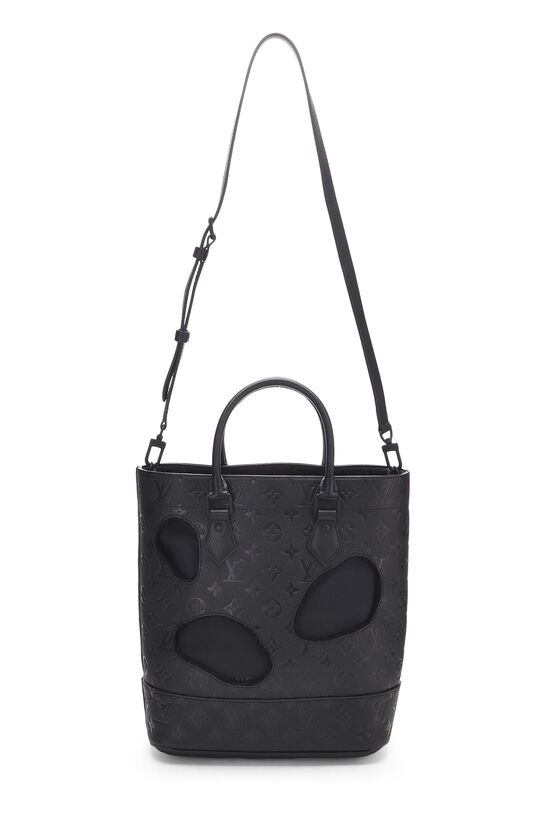 Comme des Garçons x Louis Vuitton Black Monogram Empreinte Bag with Holes PM, , large image number 1