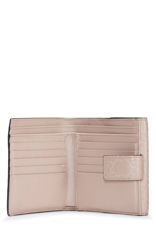 Pink Guccissima Bow Compact Wallet, , large image number 4
