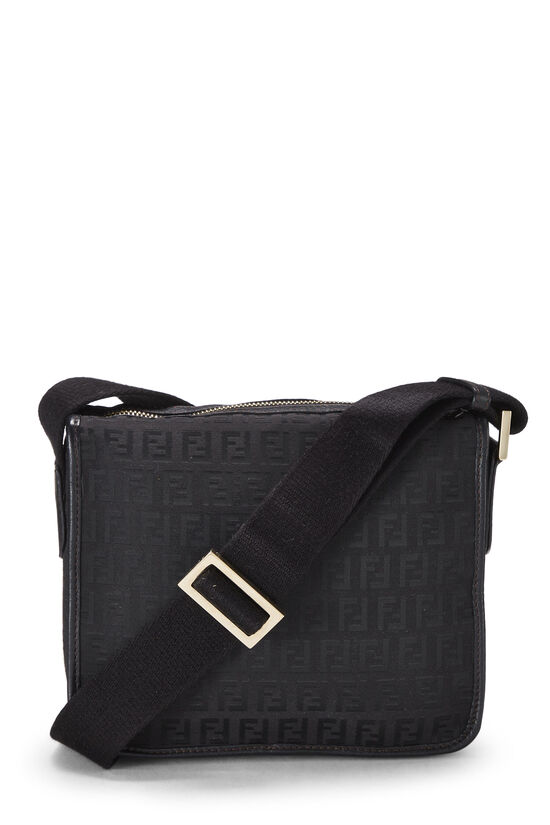 Black Zucchino Nylon Shoulder Bag, , large image number 3