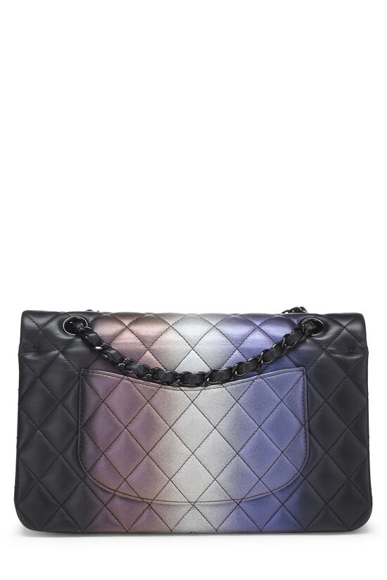 Multicolor Metallic Ombre Quilted Lambskin Double Flap Medium, , large image number 3