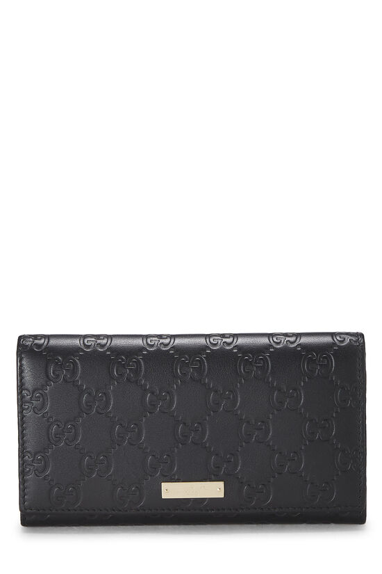 Black Guccissima Continental Wallet, , large image number 0