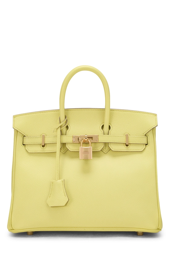 Lime Epsom Birkin 25, , large image number 0