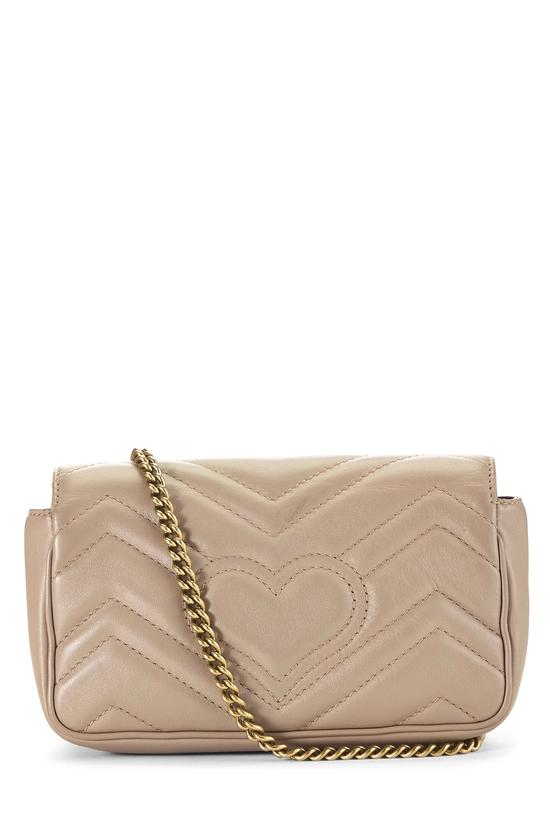 Pink Leather GG Marmont Crossbody Super Mini, , large image number 3