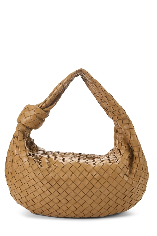Brown Intrecciato Leather Jodie Small, , large image number 0