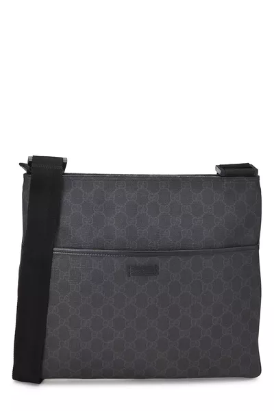 Gucci Black GG Supreme Canvas Pocket Messenger