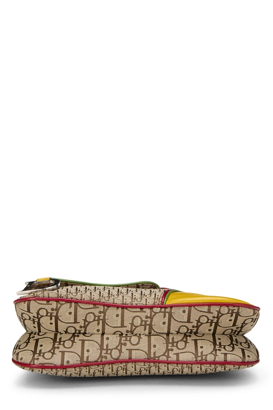 Multicolor Trotter Canvas Rasta Double Saddle Bag, , large image number 4