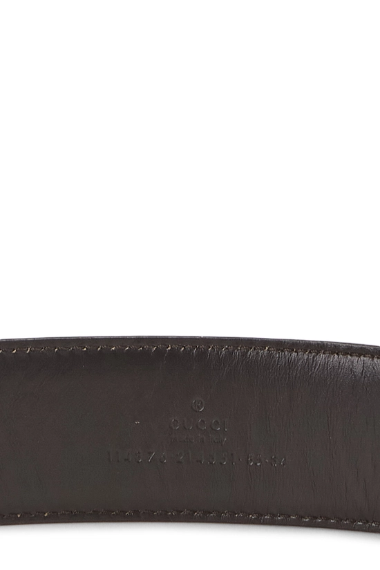 Gold Guccissima Leather Interlocking GG Belt 80, , large image number 3