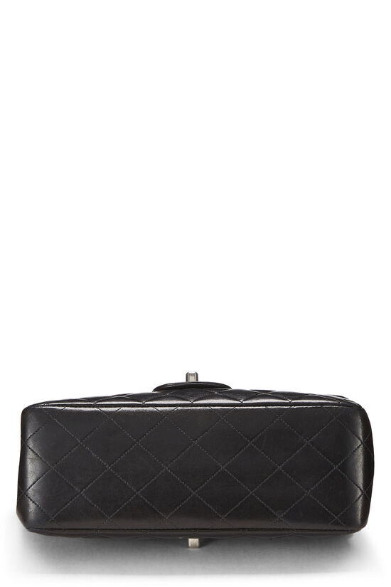 Black Quilted Lambskin Double Sided Flap Small, , large image number 4