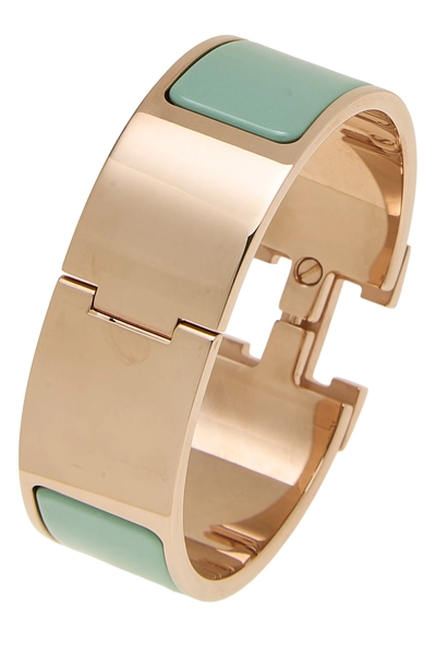 Blue Enamel Clic-Clac 'H' Wide, , large