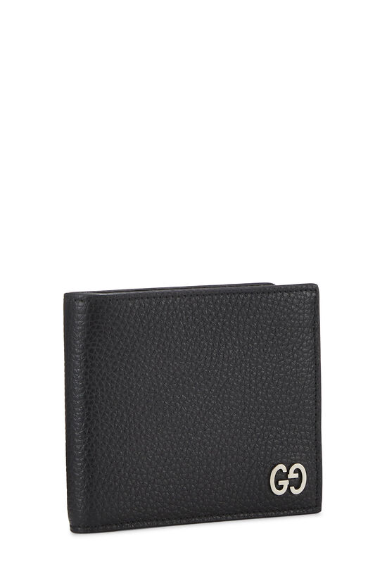 Black Leather Bifold Wallet, , large image number 1