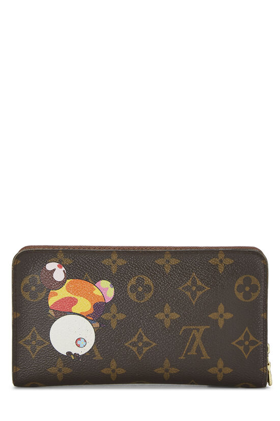 Louis Vuitton Zippy GM Signature Takashi Murakami Panda Long Wallet