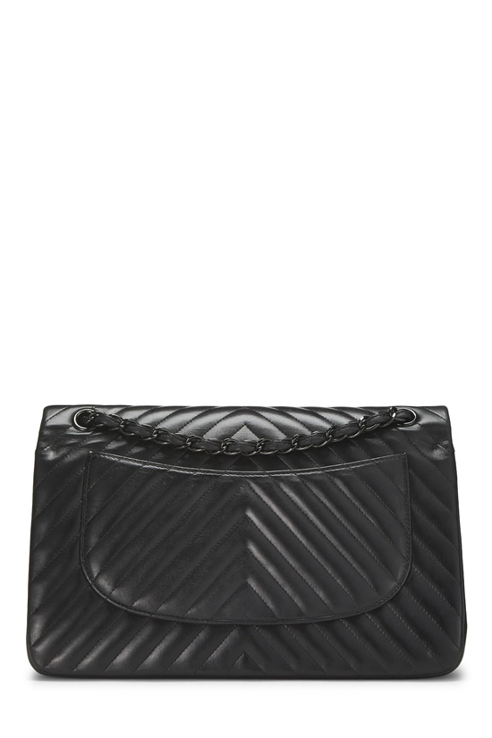 Black Quilted Lambskin So Black Chevron New Classic Jumbo, , large image number 3