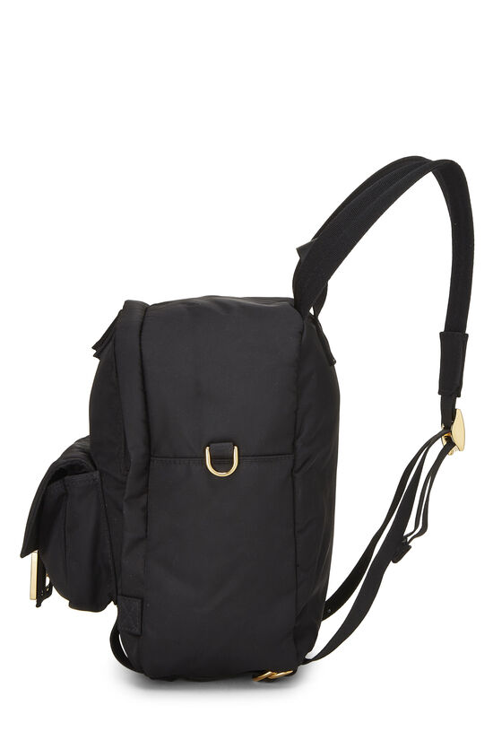 Black Nylon Backpack, , large image number 4