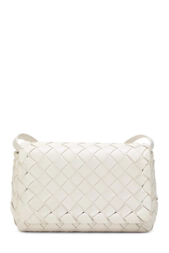 White Intrecciato Leather New Olympia Shoulder Bag Mini, , large image number 0