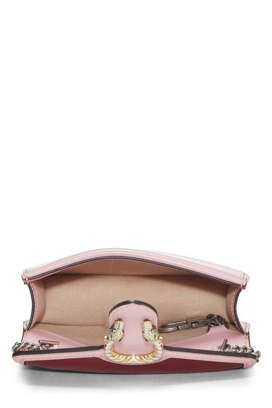 Pink Leather Dionysus Shoulder Bag Super Mini, , large image number 5