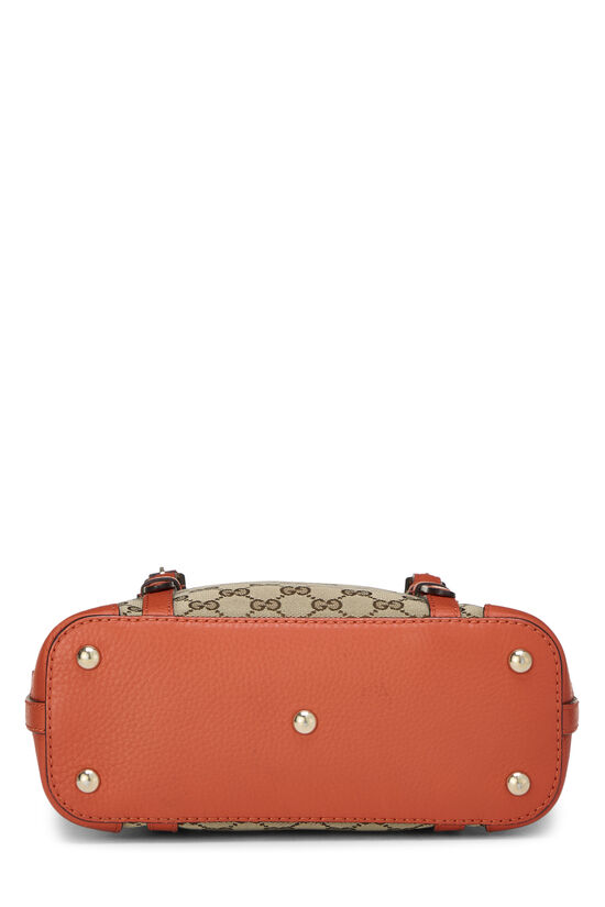 Orange Original GG Canvas Convertible Zip Handbag Small, , large image number 4