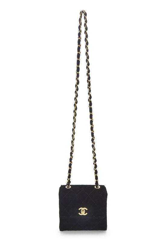 Chanel Black Quilted Velvet Shoulder Bag Mini Q6B05939K9000 | WGACA