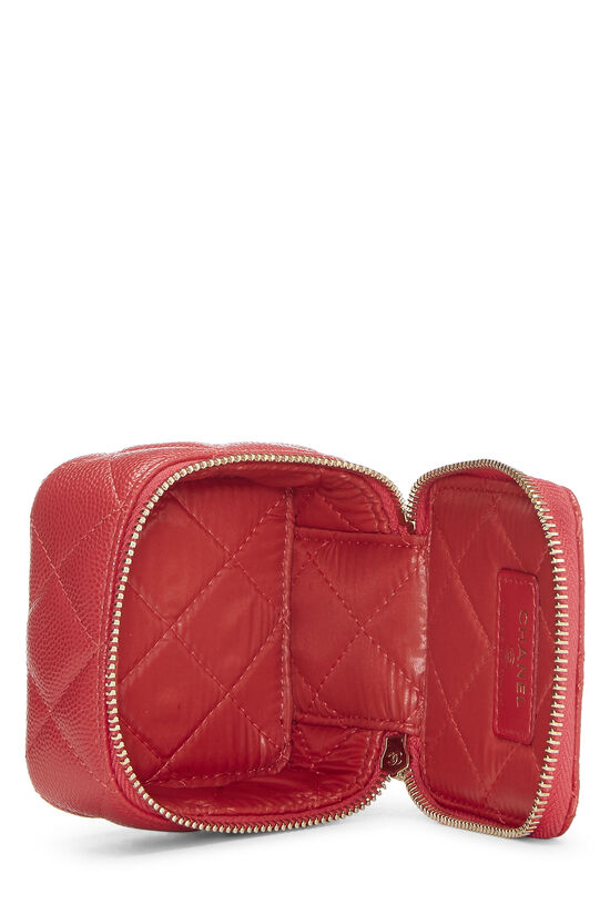 Red Quilted Caviar Jewelry Case, , large image number 4