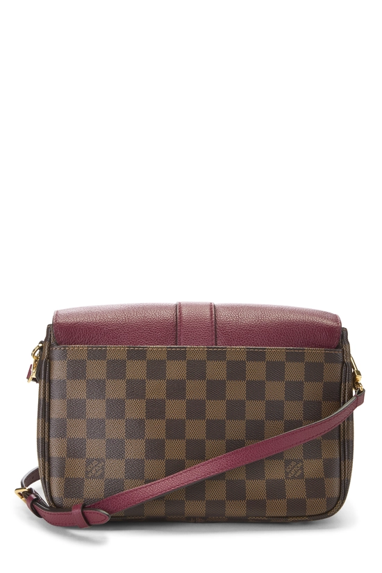 Burgundy Damier Ebene Clapton Crossbody, , large image number 3