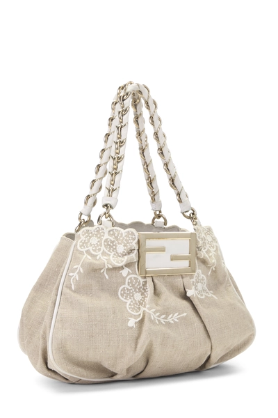 Fendi Beige Canvas Mia Tote Small — photo 2