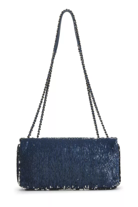 Navy Sequin Coco Cuba Clutch, , large image number 3