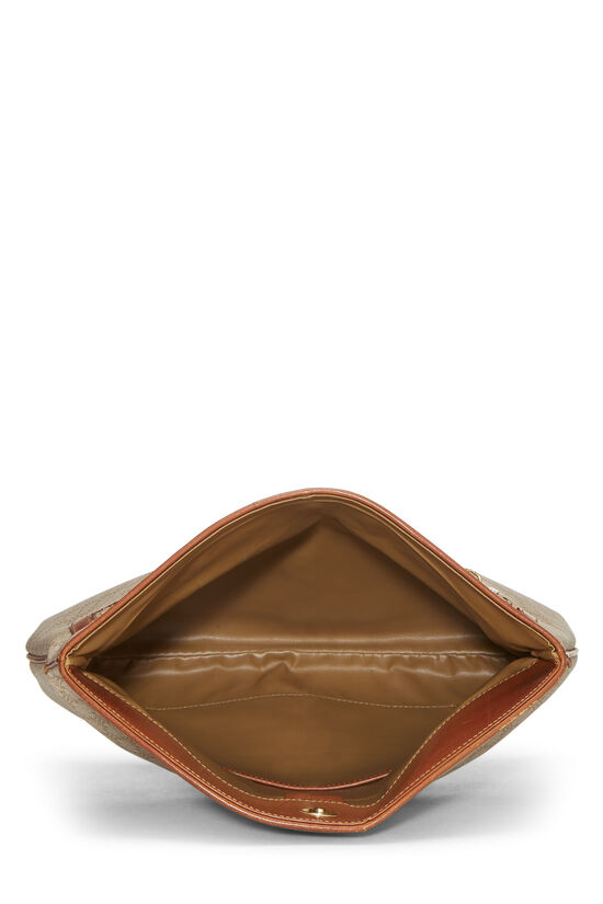 Beige Coated Canvas Macadam Clutch, , large image number 5