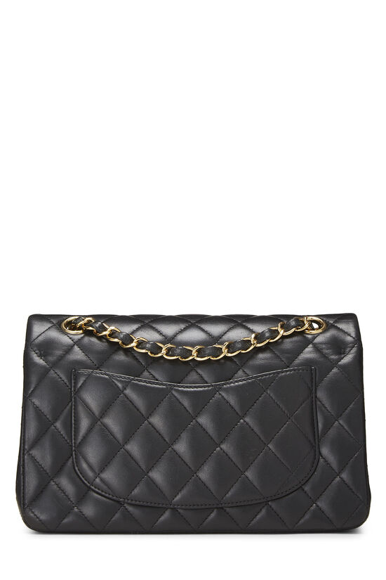 Black Quilted Lambskin Classic Double Flap Small, , large image number 3