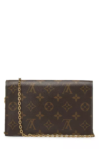 Louis Vuitton Raspberry Monogram Canvas Flore Wallet On Chain (WOC) — photo 2